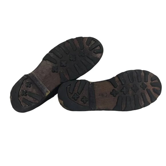 Medium Mens Dark Brown Round Toe Lace Up Derby‎ Dress Shoes Size US 10.5 - Picture 7 of 11